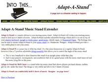 Tablet Screenshot of adapt-a-stand.com